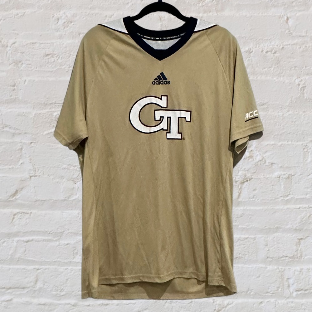 Adidas Georgia Tech Climacool V-Neck‎ Jersey Men’s Sz XL